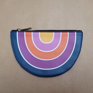 Fossil Multicolor Clutch with Gold Zipper